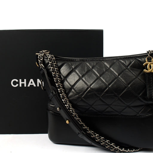 Picture of Chanel Tote Gabrielle Hobo - Large in Black, Calfskin Leather