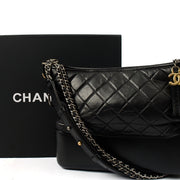 Picture of Chanel Tote Gabrielle Hobo - Large in Black, Calfskin Leather