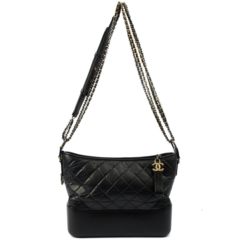 Picture of Chanel Tote Gabrielle Hobo - Large in Black, Calfskin Leather
