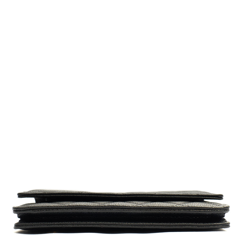 Picture of Chanel Cross Body Wallet on Chain in Black, Caviar Leather
