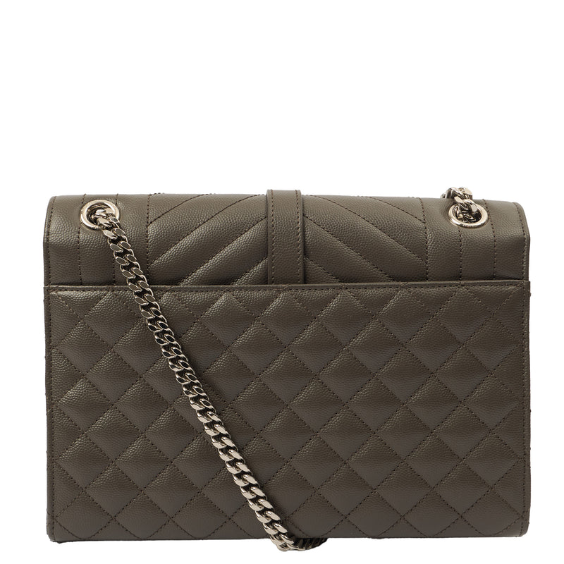 Picture of Saint Laurent Cross Body Envelope - Medium in Black, Leather