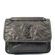 Picture of Saint Laurent Cross Body Niki- Baby in Grey, Leather