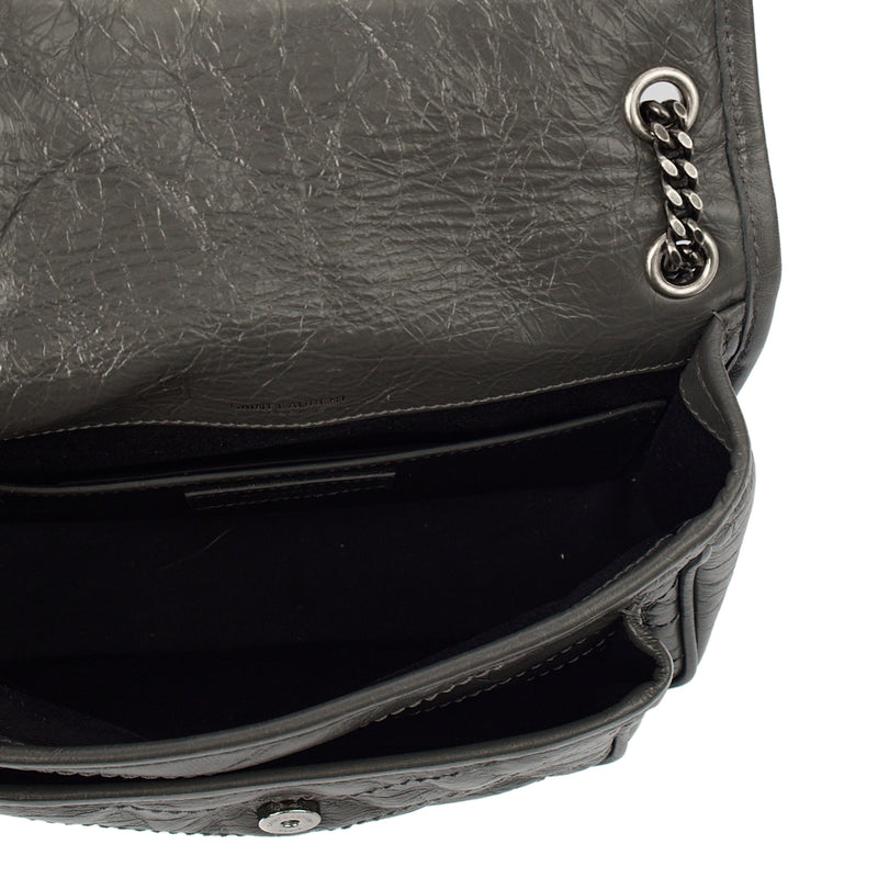 Picture of Saint Laurent Cross Body Niki- Baby in Grey, Leather