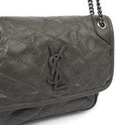 Picture of Saint Laurent Cross Body Niki- Baby in Grey, Leather