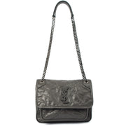 Picture of Saint Laurent Cross Body Niki- Baby in Grey, Leather