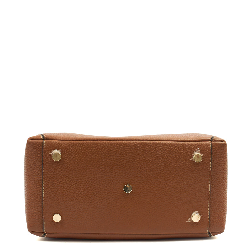 Picture of Aspinal of London Tote London Tote - Midi in Brown, Leather