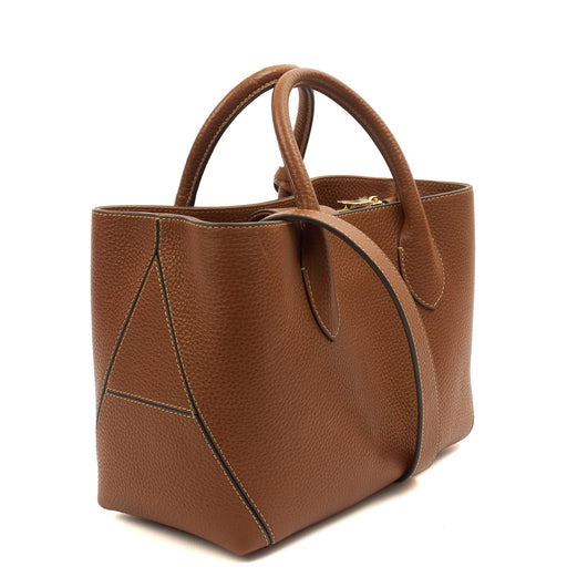 Picture of Aspinal of London Tote London Tote - Midi in Brown, Leather