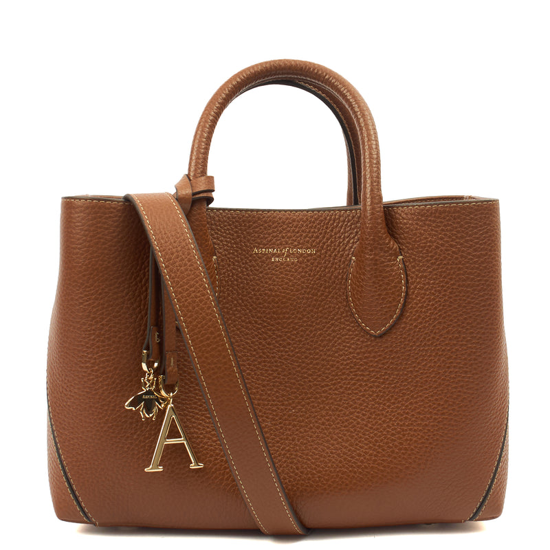 Picture of Aspinal of London Tote London Tote - Midi in Brown, Leather
