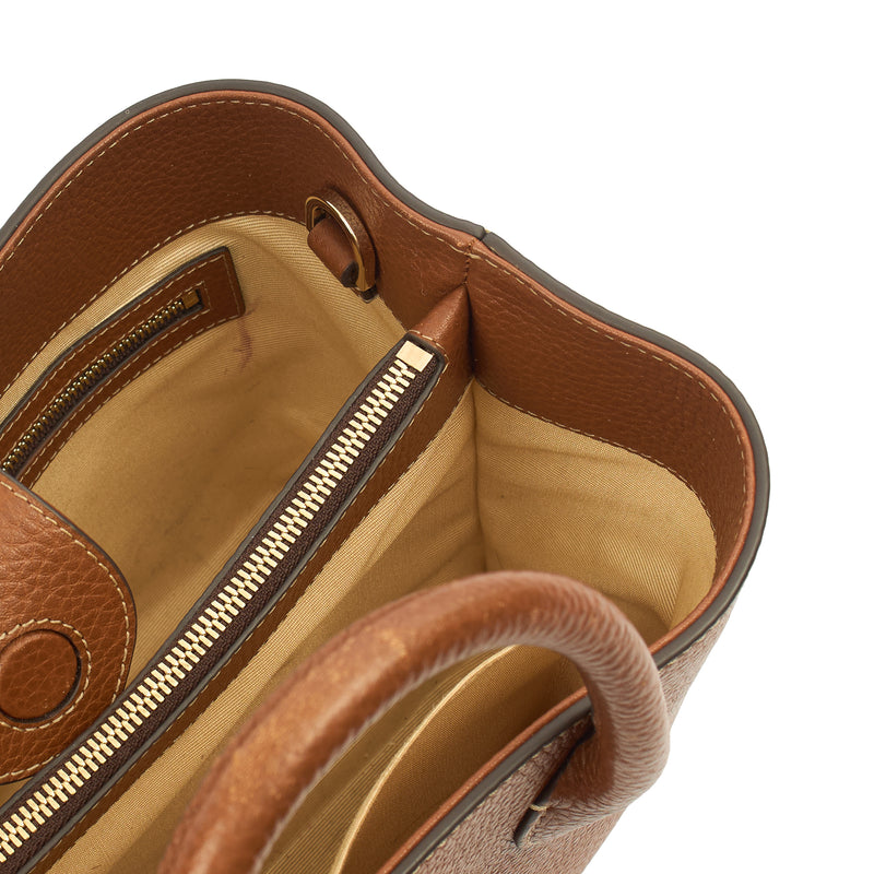 Picture of Aspinal of London Tote London Tote - Midi in Brown, Leather