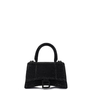 Picture of Balenciaga Tote Hourglass Top Handle Small in Black, Fabric