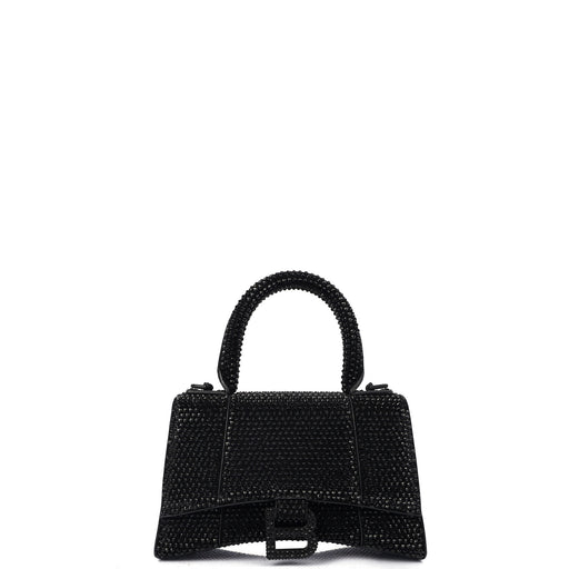Picture of Balenciaga Tote Hourglass Top Handle Small in Black, Fabric