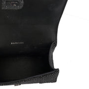 Picture of Balenciaga Tote Hourglass Top Handle Small in Black, Fabric