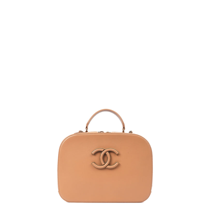 Picture of Chanel Cross Body Vanity Case in Brown, Leather