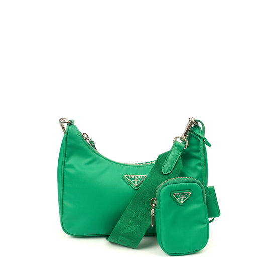 Picture of Prada Cross Body Re-Edition 2000 Shoulder Bag in Green, Nylon