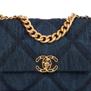 Picture of Chanel Shoulder Bag Chanel 19 in Navy, Fabric