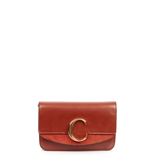 Picture of Chloe Shoulder Bag Chloe C - Small in Red, Calfskin Leather