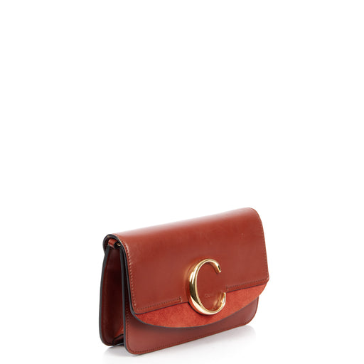 Picture of Chloe Shoulder Bag Chloe C - Small in Red, Calfskin Leather