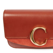 Picture of Chloe Shoulder Bag Chloe C - Small in Red, Calfskin Leather