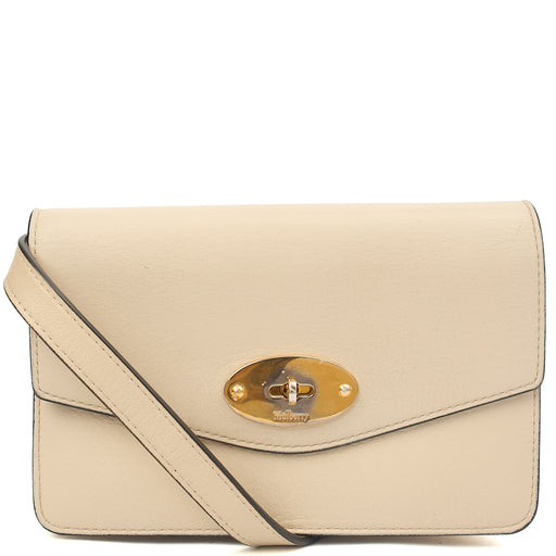 Picture of Mulberry Cross Body Darley Shoulder Bag  in Neutral, Calfskin Leather