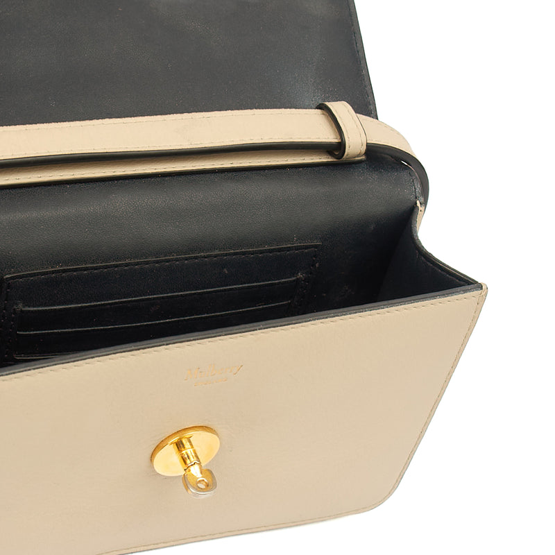 Picture of Mulberry Cross Body Darley Shoulder Bag  in Neutral, Calfskin Leather