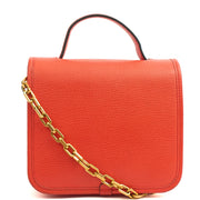 Picture of Mulberry Cross Body Sadie - Square in Orange, Calfskin Leather