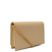 Picture of Saint Laurent Cross Body Kate Small Tassel in Neutral, Calfskin Leather
