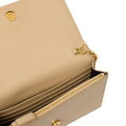 Picture of Saint Laurent Cross Body Kate Small Tassel in Neutral, Calfskin Leather