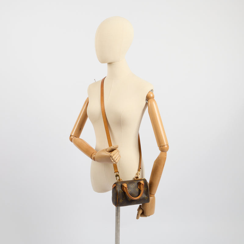 Louis Vuitton Mini Bag Speedy - Nano in Monogram, Canvas