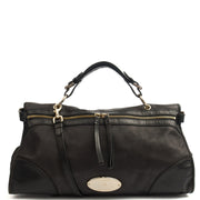 Picture of Mulberry Tote Taylor Satchel  in Black, Calfskin Leather