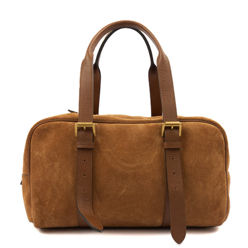 Picture of Mulberry Tote Boston in Brown, Suede