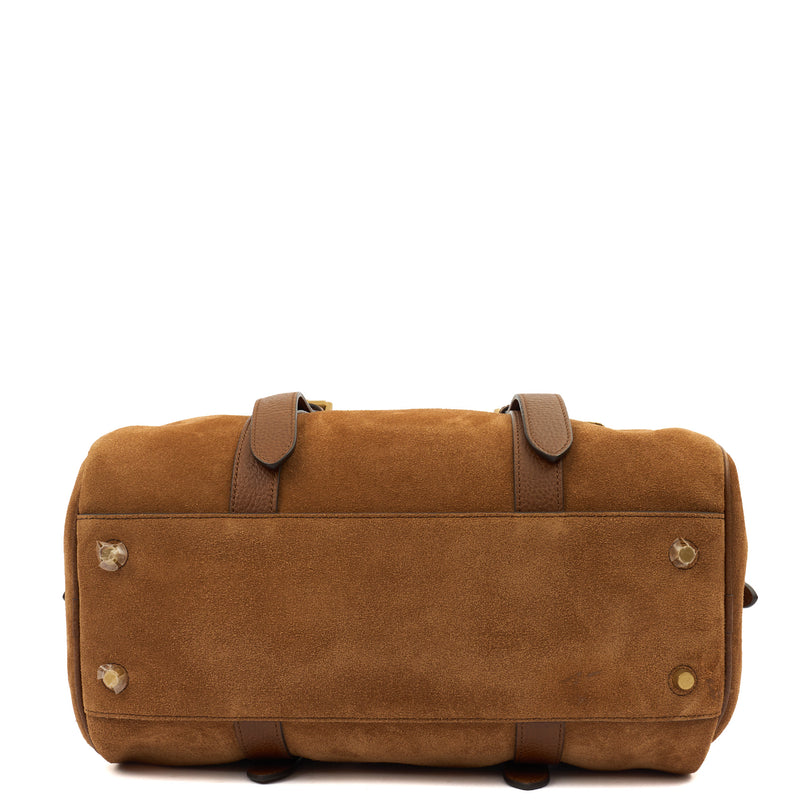 Picture of Mulberry Tote Boston in Brown, Suede