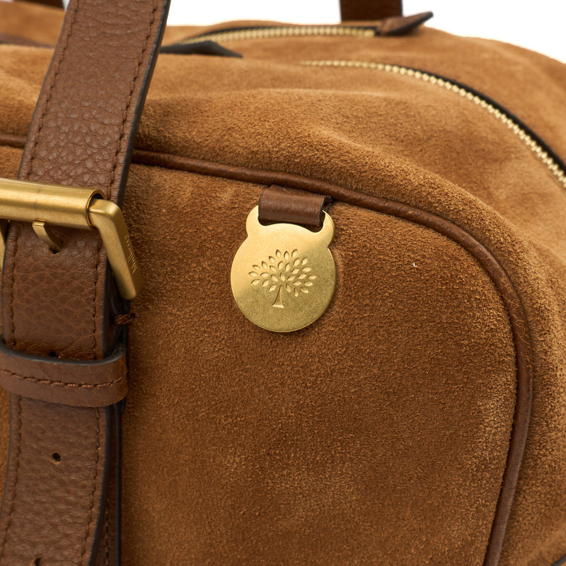 Picture of Mulberry Tote Boston in Brown, Suede