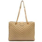 Picture of Saint Laurent Tote Monogram Tote in Green, Calfskin Leather