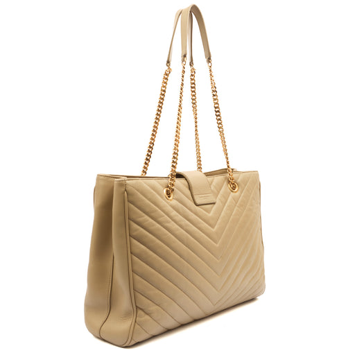 Picture of Saint Laurent Tote Monogram Tote in Green, Calfskin Leather