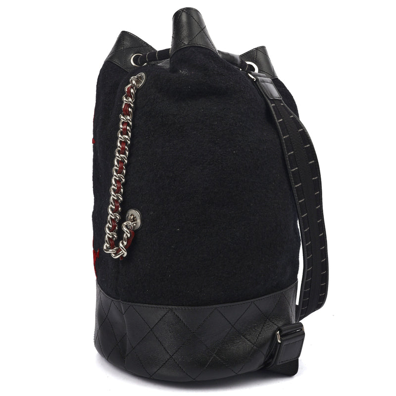 Picture of Chanel Backpack Backpack in Black, Fabric
