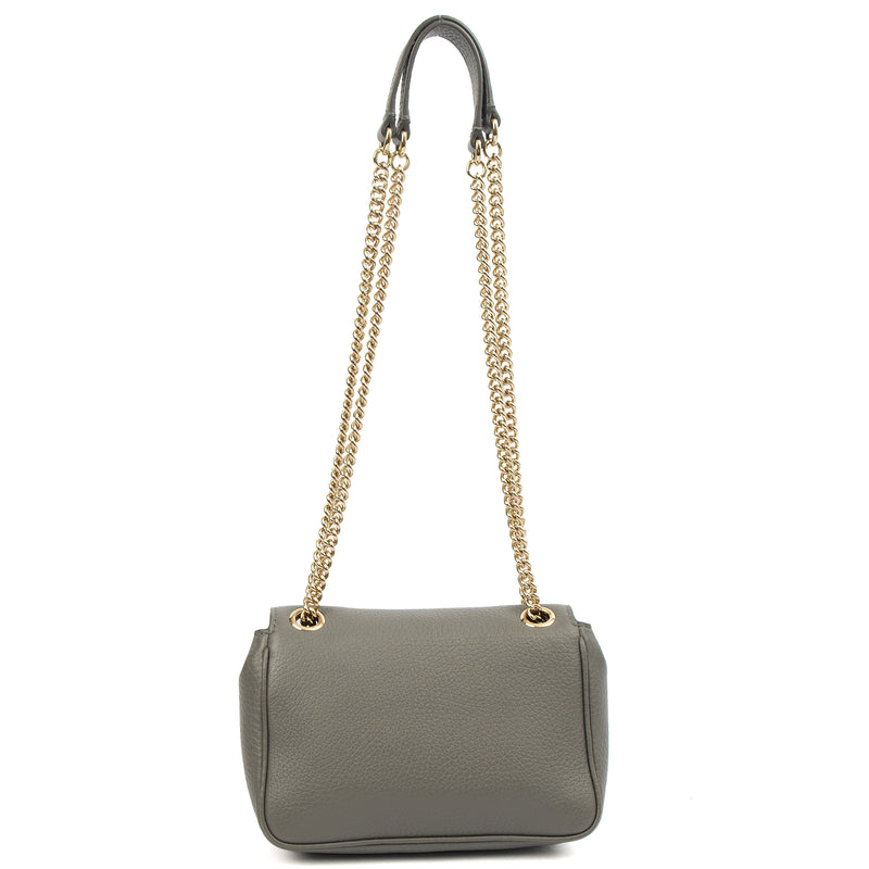 Picture of Mulberry Cross Body Darley Shoulder Bag  in Grey, Leather
