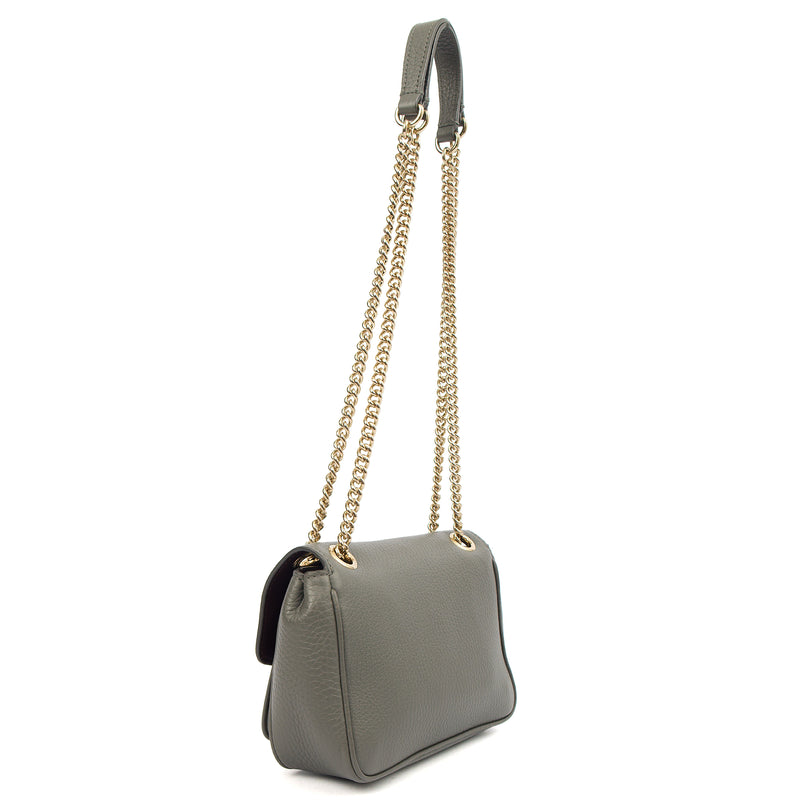 Picture of Mulberry Cross Body Darley Shoulder Bag  in Grey, Leather