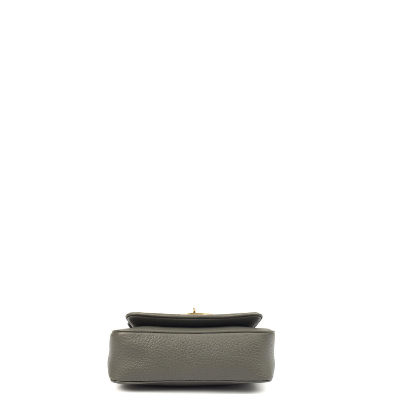 Picture of Mulberry Cross Body Darley Shoulder Bag  in Grey, Leather