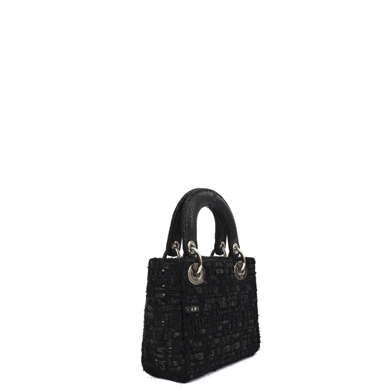 Picture of Christian Dior Top Handle Lady Dior - Mini in Black, Alligator Leather