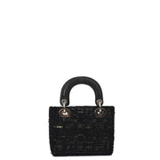Picture of Christian Dior Top Handle Lady Dior - Mini in Black, Alligator Leather