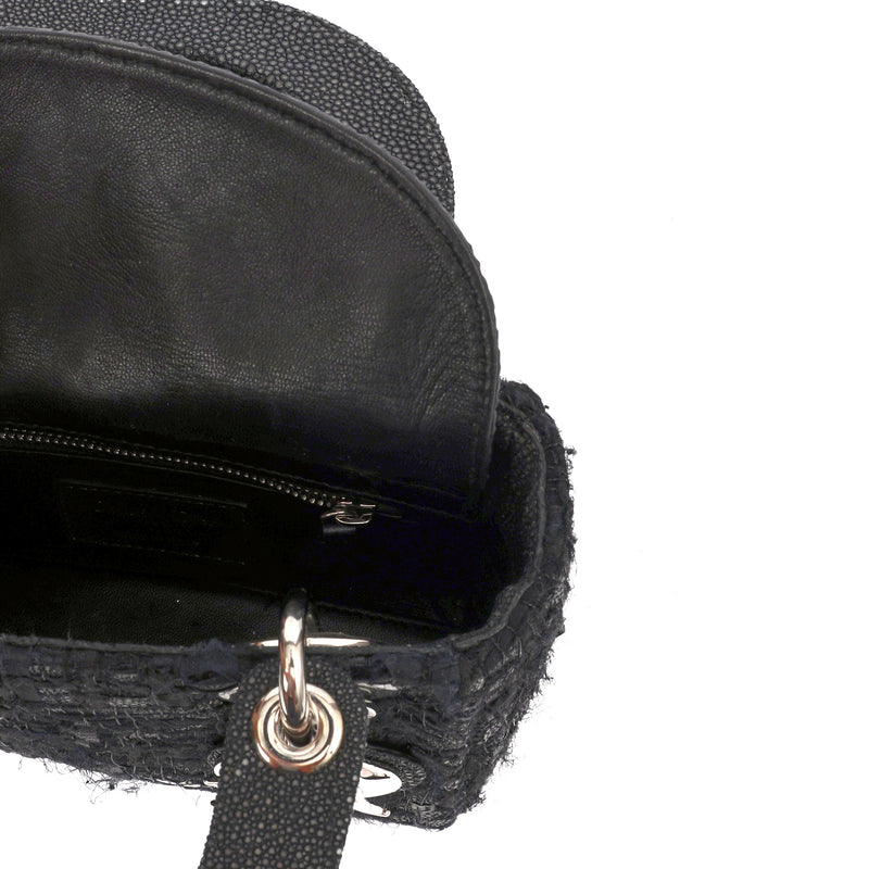 Picture of Christian Dior Top Handle Lady Dior - Mini in Black, Alligator Leather