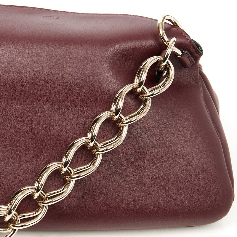 Picture of Chloe Shoulder Bag Juana Chain Bag in Plum Purple, Calfskin Leather