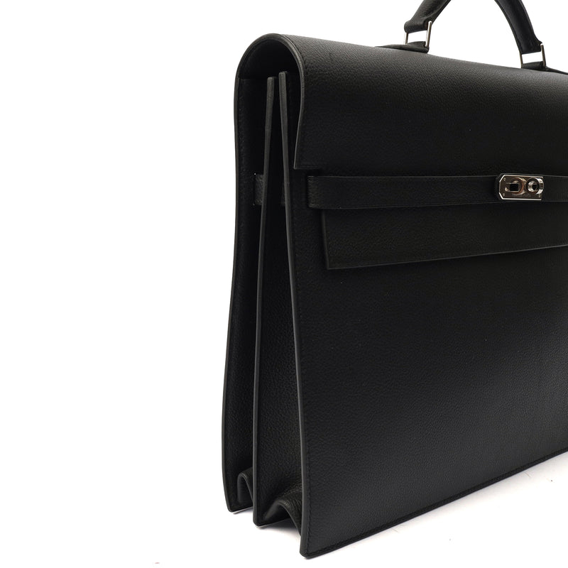 Picture of Hermes Tote Sac A Depeche in Black, Epsom Leather