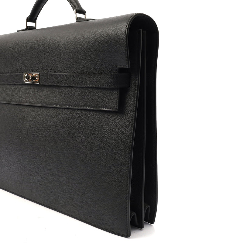 Picture of Hermes Tote Sac A Depeche in Black, Epsom Leather