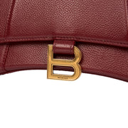Picture of Balenciaga Top Handle Hourglass Top Handle Small in Red, Veau (Calfskin)