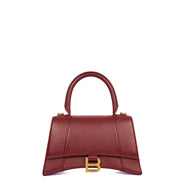 Picture of Balenciaga Top Handle Hourglass Top Handle Small in Red, Veau (Calfskin)
