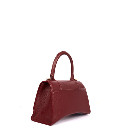 Picture of Balenciaga Top Handle Hourglass Top Handle Small in Red, Veau (Calfskin)