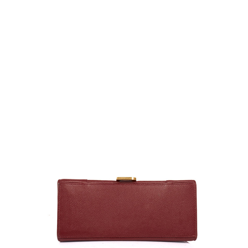 Picture of Balenciaga Top Handle Hourglass Top Handle Small in Red, Veau (Calfskin)