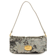 Picture of Miu Miu Shoulder Bag Clutch in Metallic, Canvas