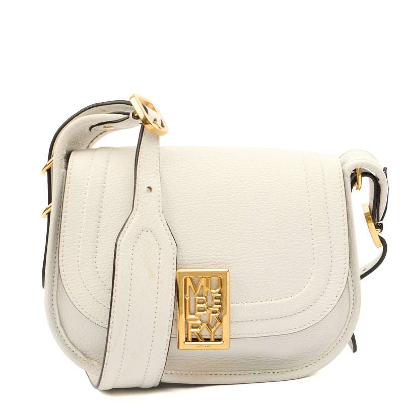 Picture of Mulberry Cross Body Sadie in White, Calfskin Leather